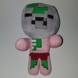 Minecraft Baby Zombie Pigman Plush Pink Gray Mojang 8" Stuffed Animal Toy Lovey